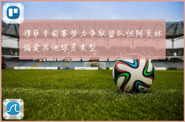 穆萨季前赛努力争取留队但阿莫林偏爱其他球员类型